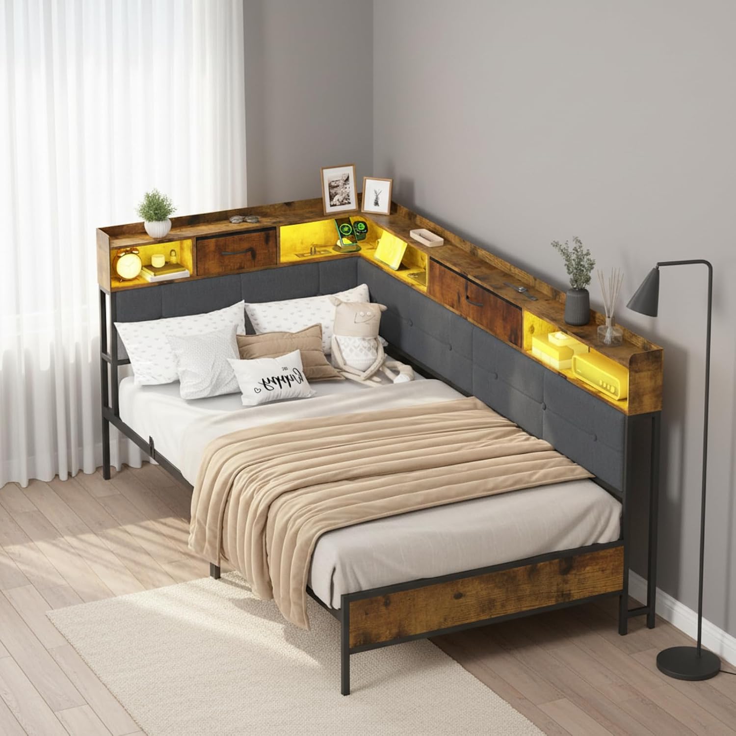 LED L-Shaped Daybed setup photo