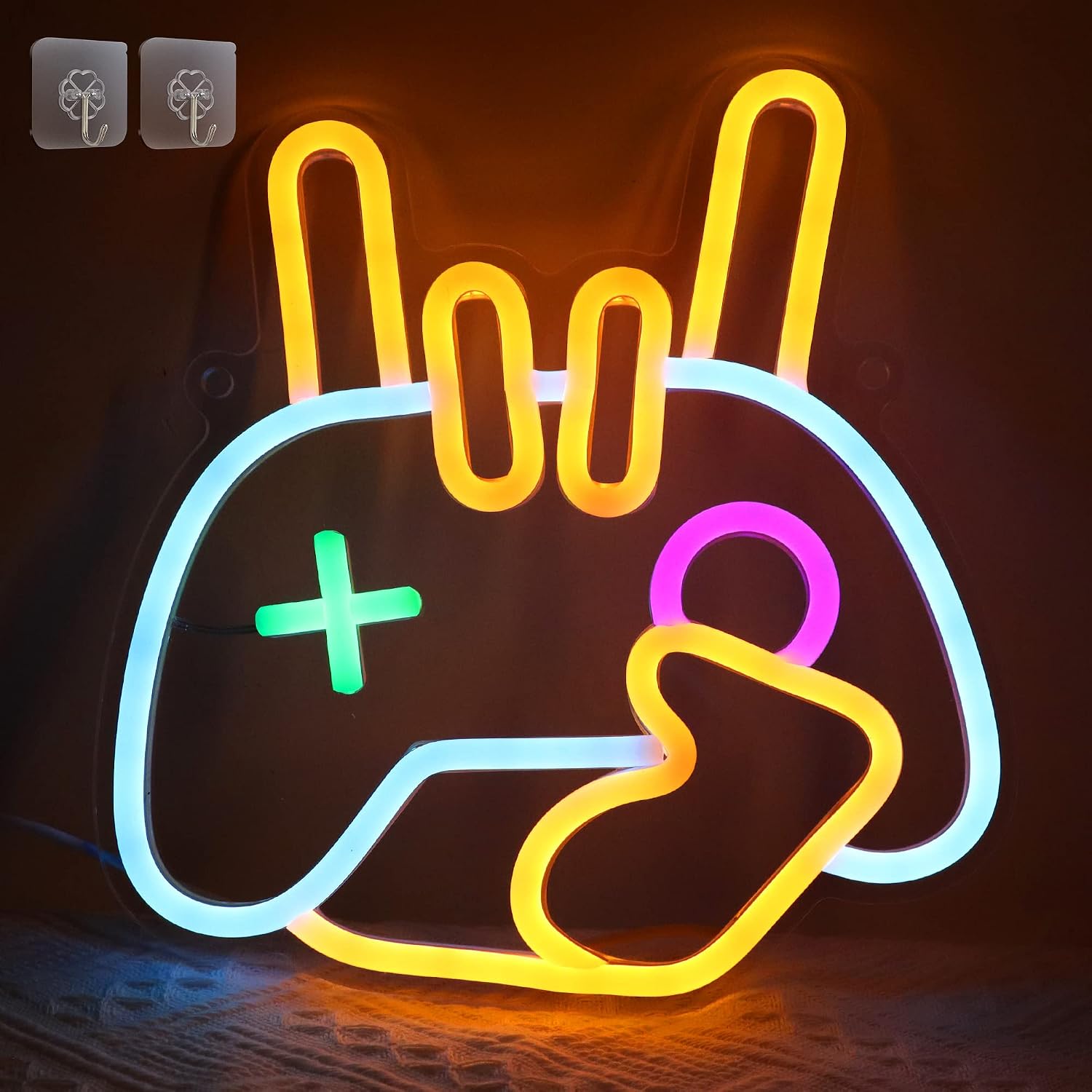 Gamer Neon Sign setup photo