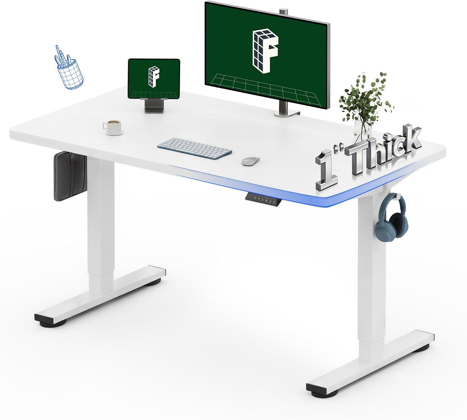 L-Shaped Desk with Shelves 140cm photo 3