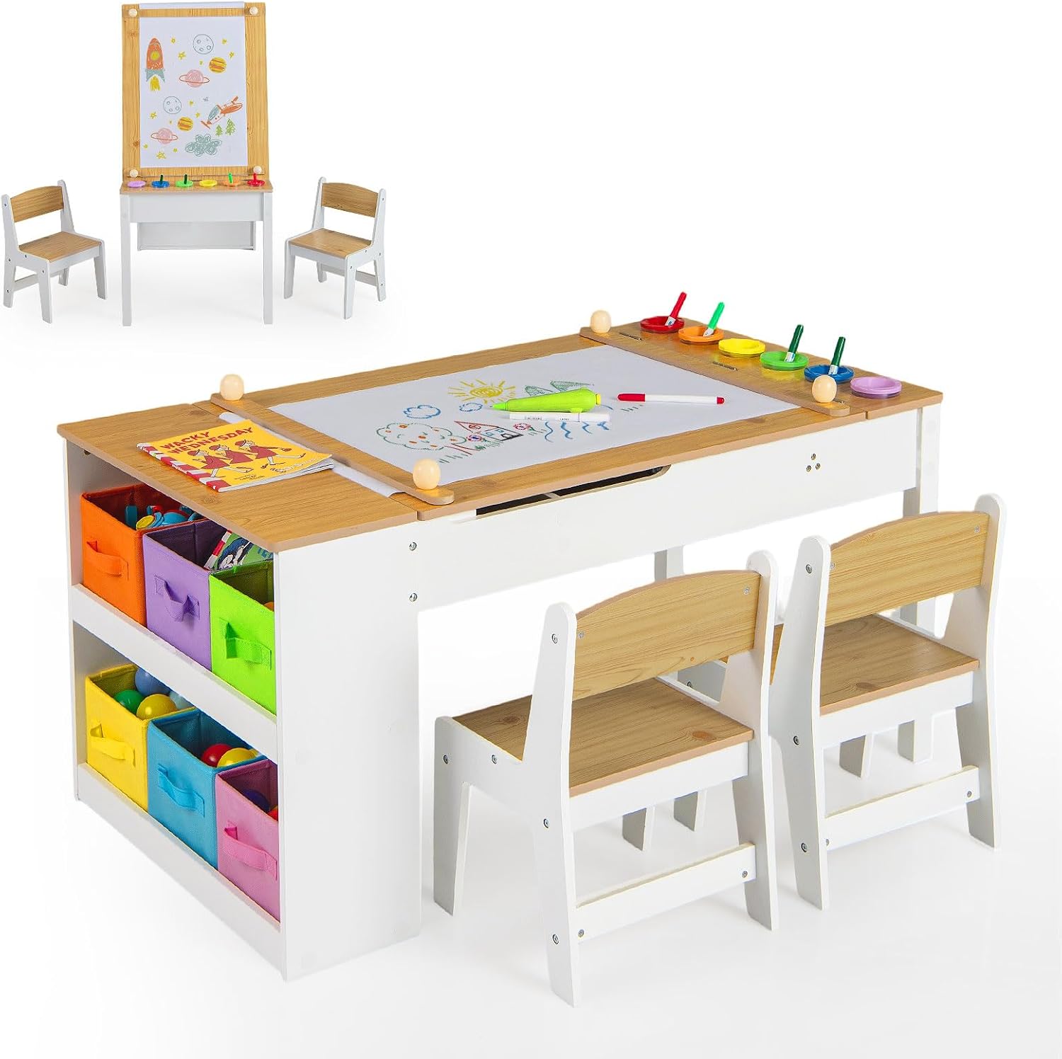 Desk with Reversible Shelves 100cm photo 4