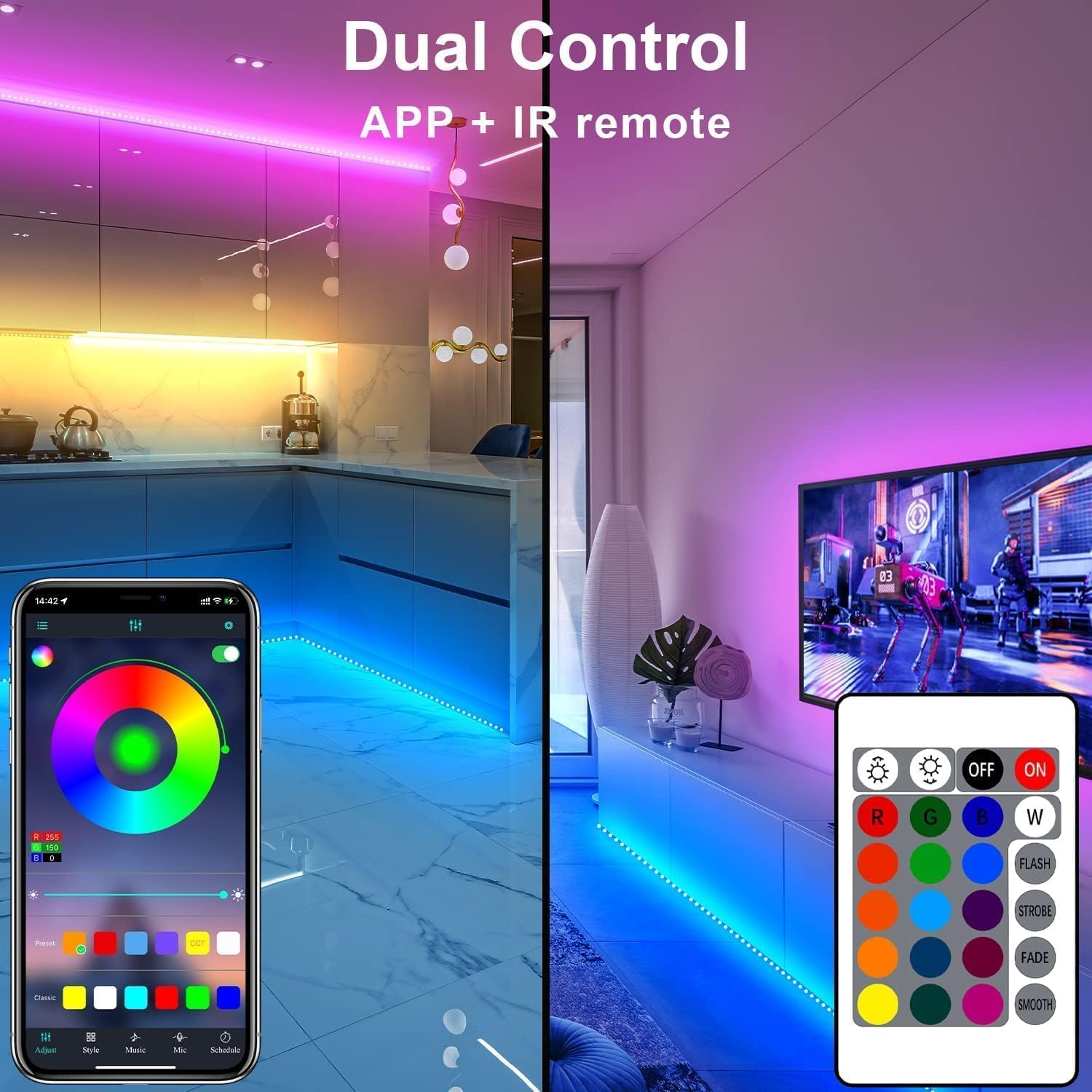 USB RGB Strip Kit 5m photo 5