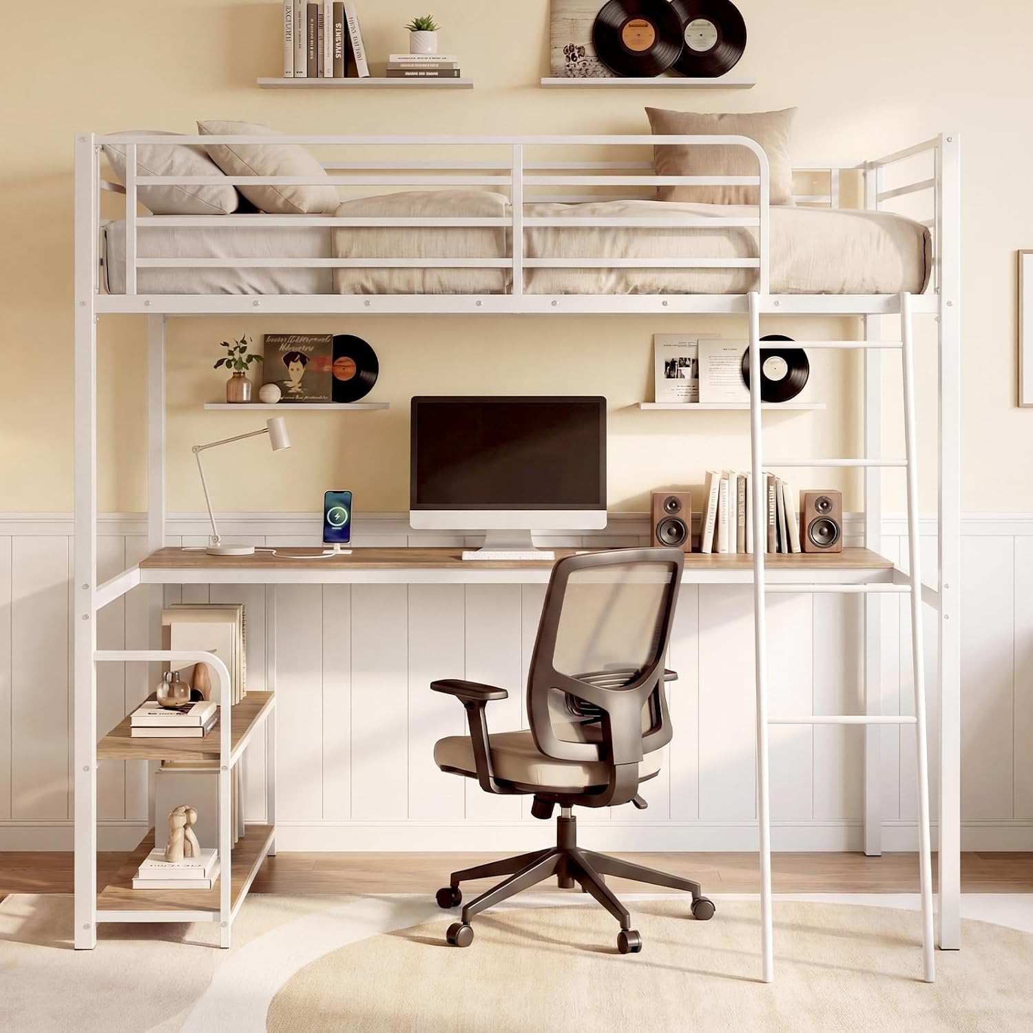 Loft Bed with Desk (Natural) photo 3