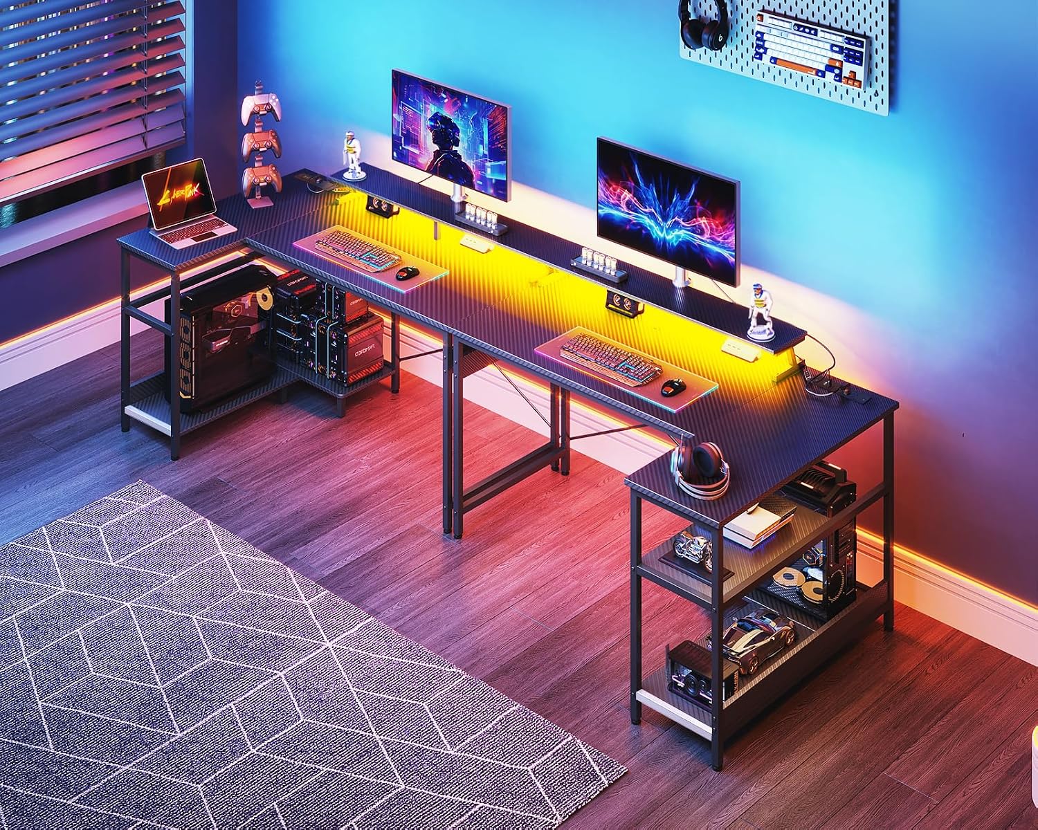LED Desk with Power Outlet photo 3