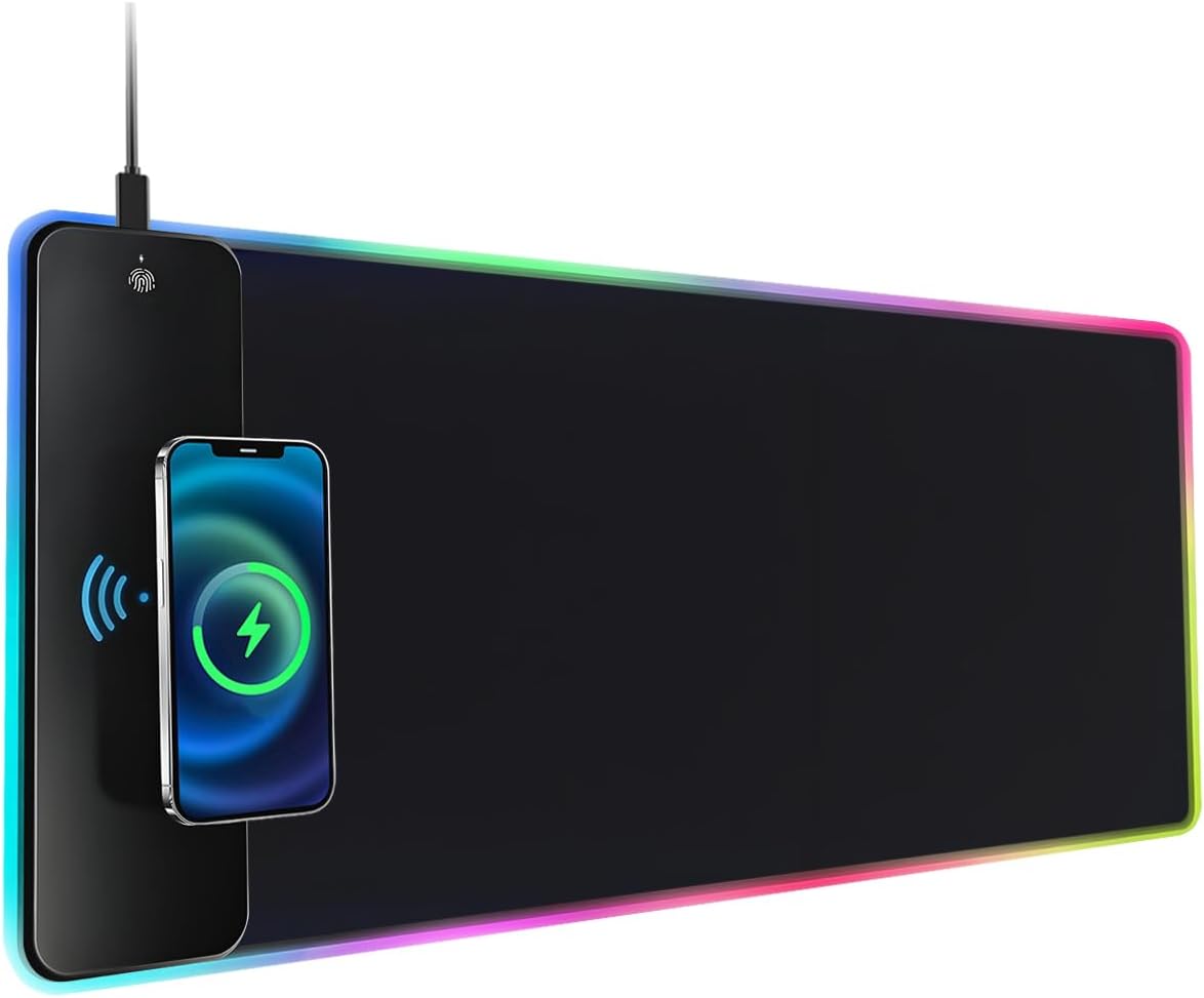 Wireless Charging Mouse Pad setup photo