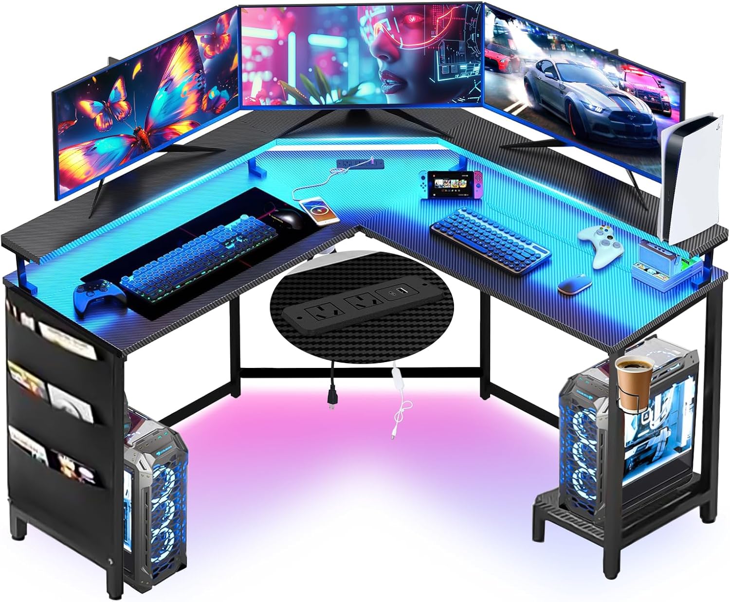 RGB L-Shaped Desk 130cm